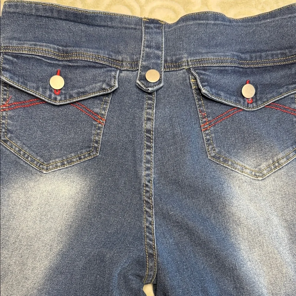 2 x Pair of High Rise Boot Cut Blue Denim Women's‎ Jeans 32 Inch waist, Flared